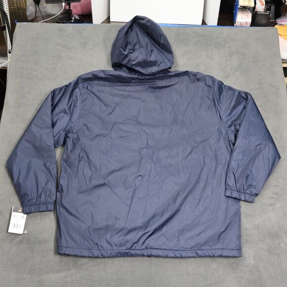 Dickies Mens Fleece Lined Hooded Jacket XL Navy Blue Workwear Full Zip NWT - Picture 7 of 15